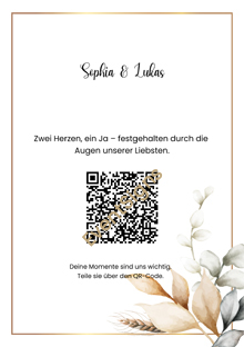 QR-Code Einladung Flower Elegant